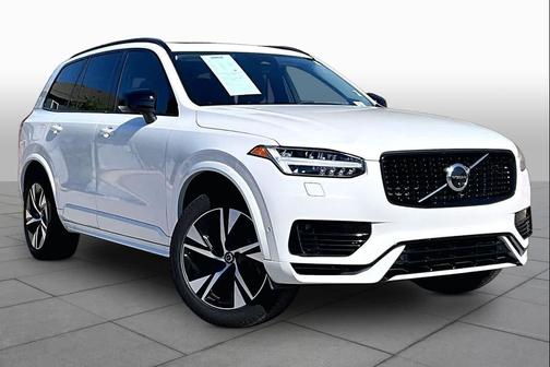 Crystal White Metallic 2023 Volvo XC90 Recharge Plug-In Hybrid T8 Plus Dark Theme 7-Seater