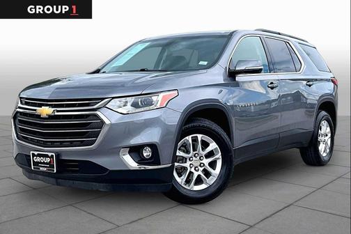 Satin Steel Metallic 2019 Chevrolet Traverse LT Cloth