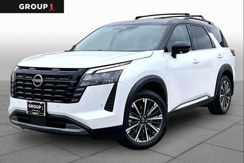 White 2026 Nissan Pathfinder Platinum