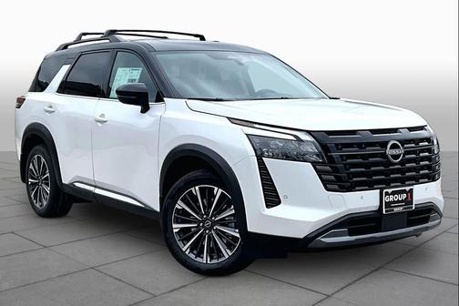 White 2026 Nissan Pathfinder Platinum