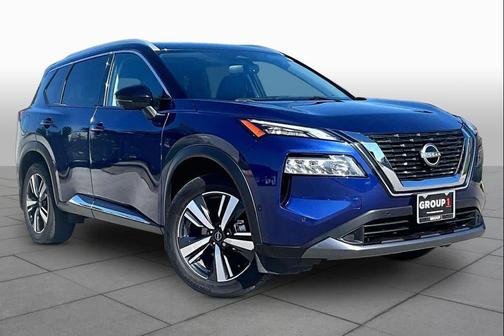 Caspian Blue Metallic/Super Black 2023 Nissan Rogue SL