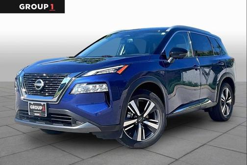 Caspian Blue Metallic/Super Black 2023 Nissan Rogue SL