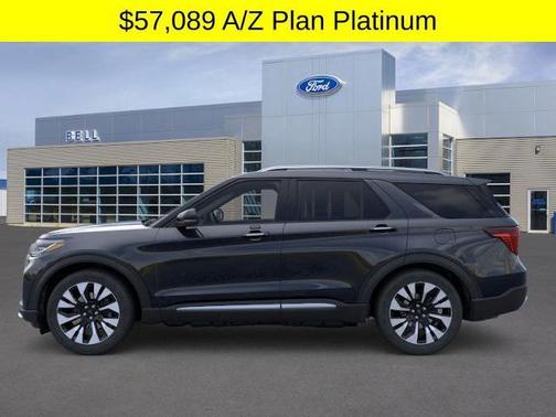 Agate Black Metallic 2026 Ford Explorer Platinum