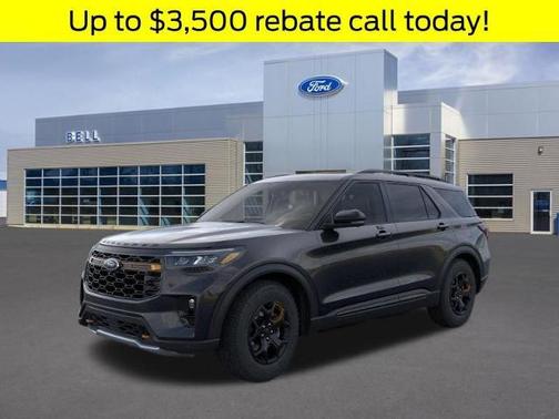 Agate Black Metallic 2026 Ford Explorer Tremor