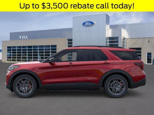 Rapid Red Metallic Tinted Clearcoat 2026 Ford Explorer ST