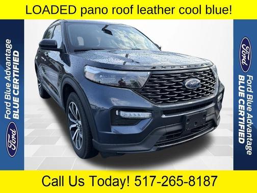 Stone Blue Metallic 2024 Ford Explorer ST-Line