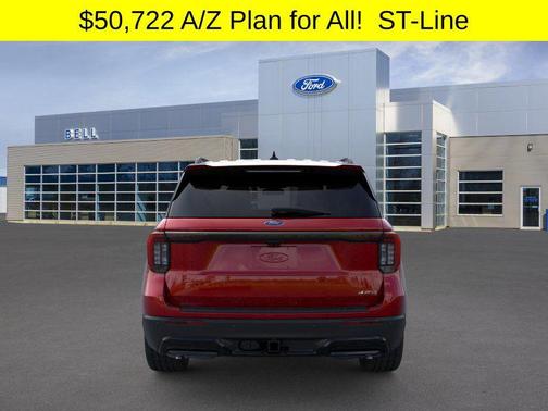 Rapid Red Metallic Tinted Clearcoat 2026 Ford Explorer ST-Line