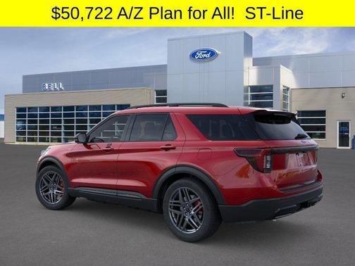 Rapid Red Metallic Tinted Clearcoat 2026 Ford Explorer ST-Line