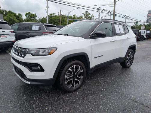 Bright White Clearcoat 2022 Jeep Compass Limited