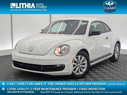 Pure White 2016 Volkswagen Beetle 1.8T S