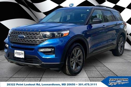 Atlas Blue Metallic 2021 Ford Explorer XLT