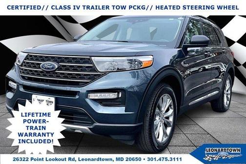 Stone Blue Metallic 2022 Ford Explorer XLT
