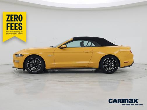 Yellow 2022 Ford Mustang GT Premium