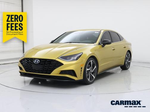 Yellow 2021 Hyundai SONATA SEL Plus