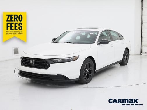 White 2023 Honda Accord Hybrid Sport