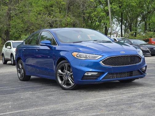 White Platinum Tri-Coat Metallic 2017 Ford Fusion Sport