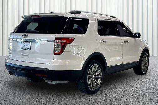 White Platinum Metallic Tri-Coat 2014 Ford Explorer XLT