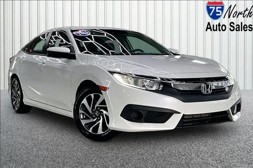 White 2016 Honda Civic EX