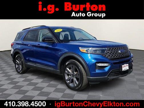 Blue Metallic 2022 Ford Explorer XLT