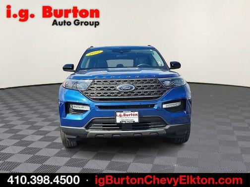 Blue Metallic 2022 Ford Explorer XLT