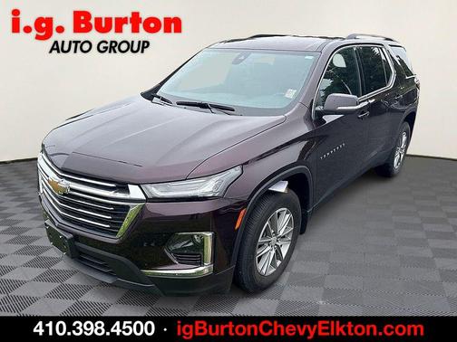Black Cherry Metallic 2023 Chevrolet Traverse LT Cloth