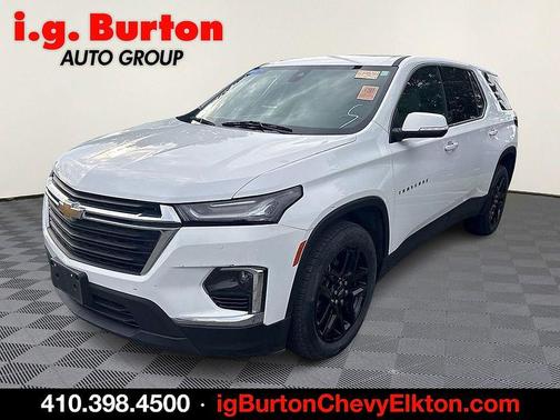 Summit White 2023 Chevrolet Traverse LS