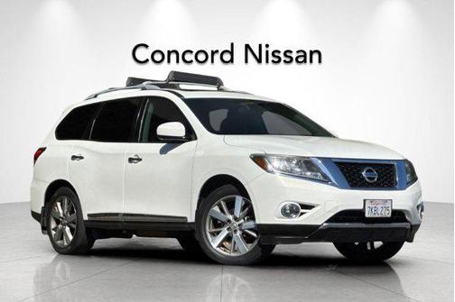 Moonlight White 2014 Nissan Pathfinder Platinum