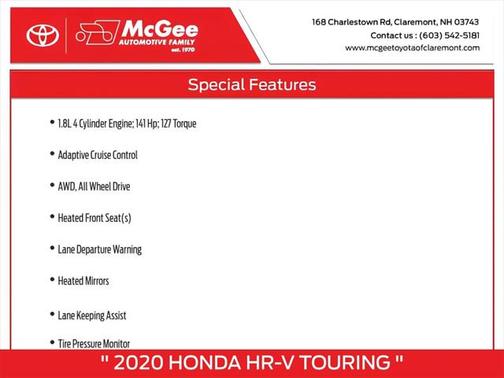 2020 Honda HR-V AWD Touring