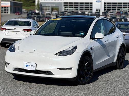 Pearl White Multi-Coat 2020 Tesla Model Y Long Range Dual Motor All-Wheel Drive