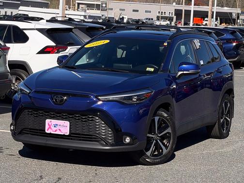 Blue 2024 Toyota Corolla Cross Hybrid XSE