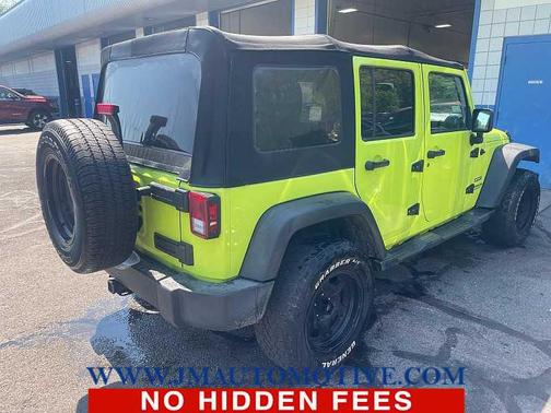 Hypergreen Clearcoat 2016 Jeep Wrangler Unlimited Sport