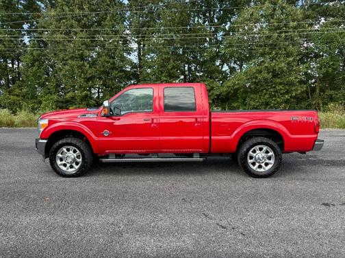 Vermillion Red 2011 Ford F-250 Lariat