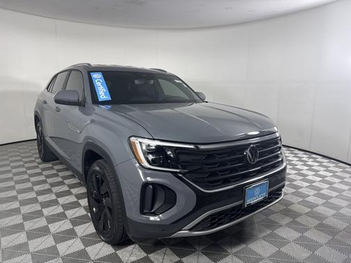 Pure Gray 2024 Volkswagen Atlas Cross Sport 2.0T SE w/ Technology