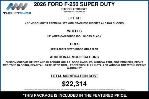 Star White Metallic Tri-Coat 2026 Ford F-250 Platinum