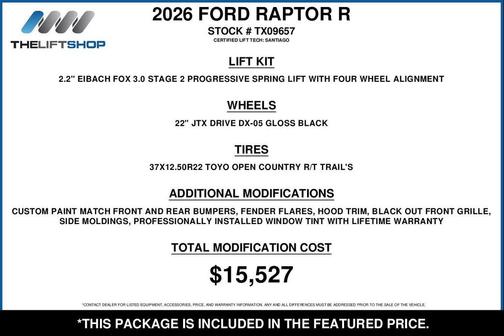 Antimatter Blue Metallic 2026 Ford F-150 Raptor R