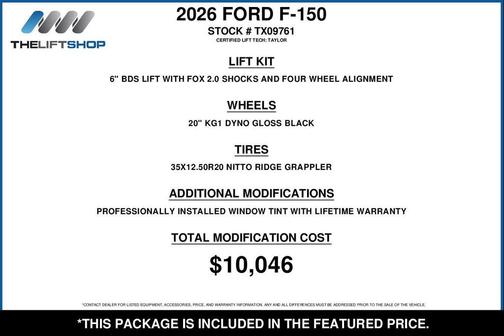 Agate Black Metallic 2026 Ford F-150 XLT