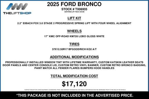 2025 Ford Bronco Heritage Edition