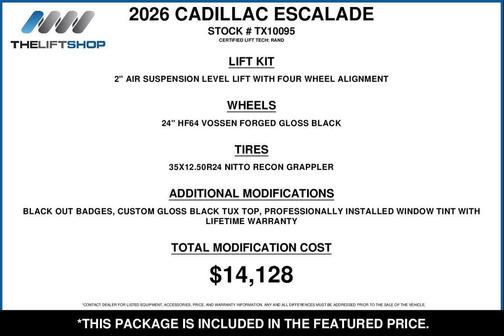 Radiant Red Tintcoat 2026 Cadillac Escalade V-Series