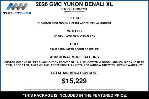 Onyx Black 2026 GMC Yukon XL Denali Ultimate