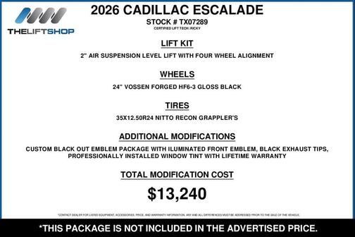 2026 Cadillac Escalade Sport Platinum