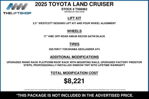 2025 Toyota Land Cruiser Base