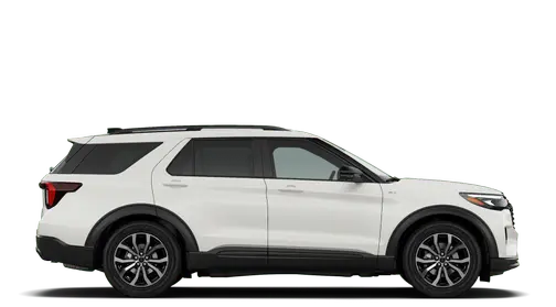 Star White Metallic Tri-Coat 2026 Ford Explorer ST-Line
