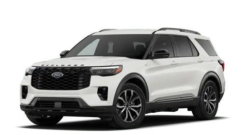 Star White Metallic Tri-Coat 2026 Ford Explorer ST-Line