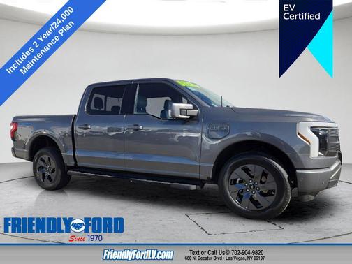 Carbonized Gray Metallic 2023 Ford F-150 Lightning LARIAT
