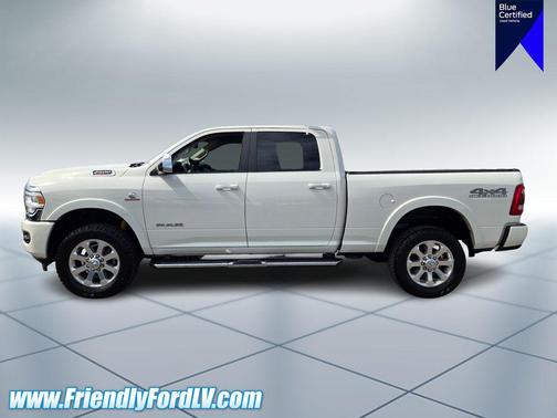 Pearl White 2021 RAM 2500 Laramie Crew Cab 4x4 6'4' Box
