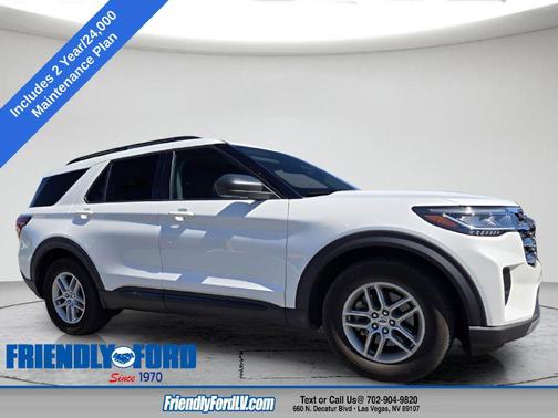 Star White Metallic Tri-Coat 2026 Ford Explorer Active