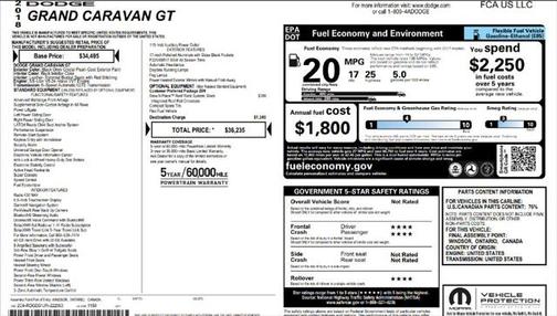 2018 Dodge Grand Caravan GT