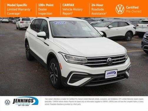 Pure White 2022 Volkswagen Tiguan 2.0T S
