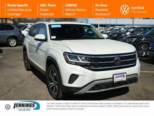 Opal White Pearl Effect 2023 Volkswagen Atlas 3.6L SEL