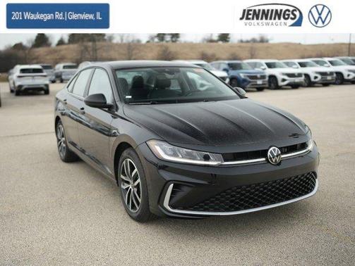 Deep Black Pearl Effect 2026 Volkswagen Jetta 1.5T SE